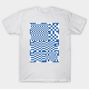 Checkerboard Pattern - Blue 2 T-Shirt